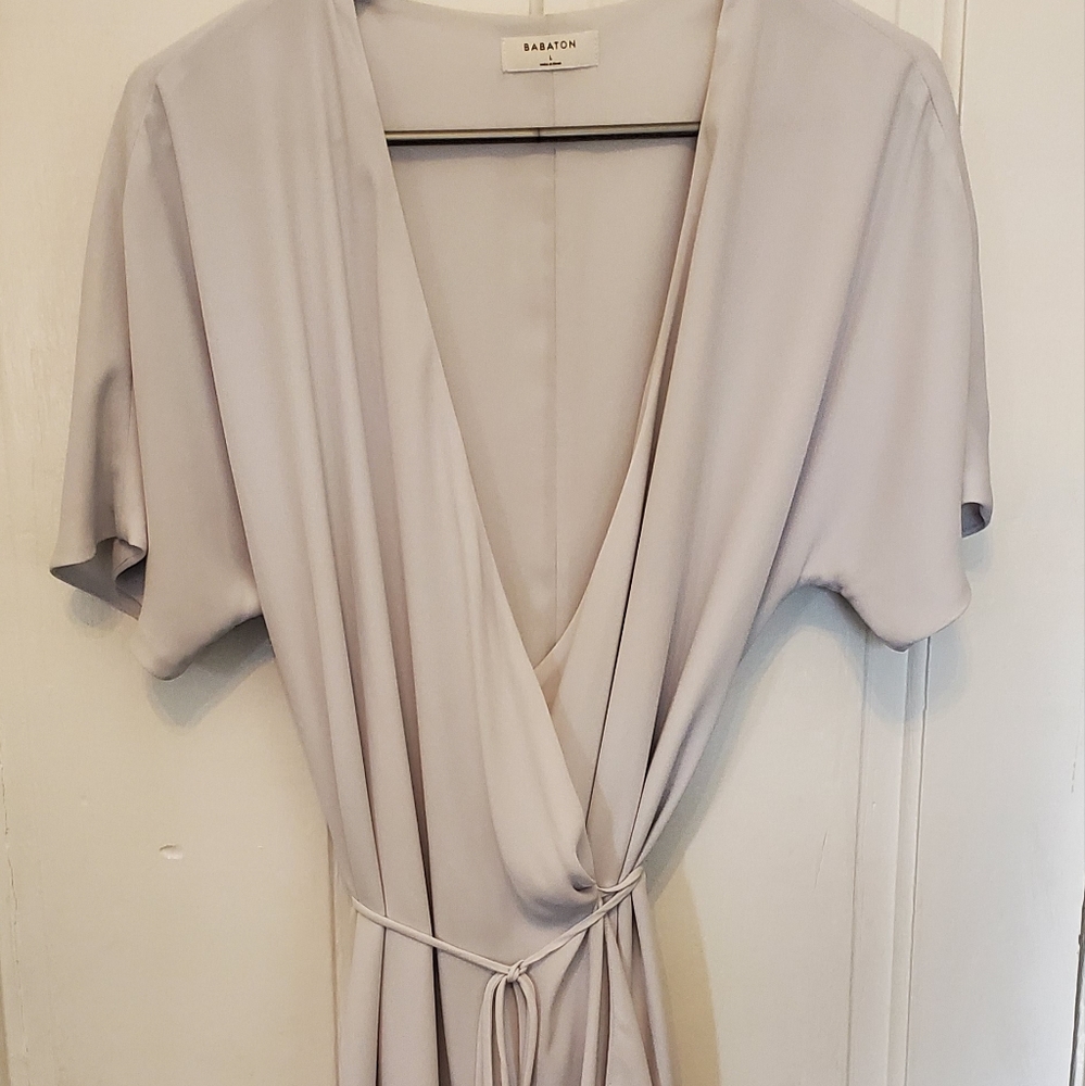 Babaton Wallace Dress sz L Light Baby Blue